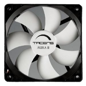 Ventilador 8CM Tacens AURA II FLUXUS 1.500RPM NEGRO/Blanco