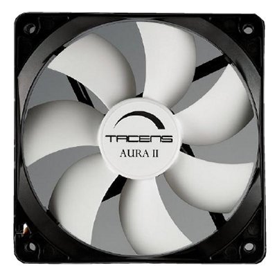 Ventilador 8CM Tacens AURA II FLUXUS 1.500RPM NEGRO/Blanco