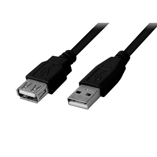 Cable USB Nano Cable USB 2.0 A/M - USB 2.0 A/H 3.0M Negro Alargador