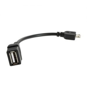 Cable USB Nano Cable USB 2.0 A/H - Micro USB 2.0 B/M 15CM Negro OTG