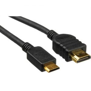 Cable HDMI Nano Cable HDMI A/M - MINI HDMI C/M V1.3 1,8M Alta Velocidad Negro