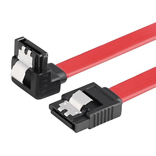 Cable SATA2 DATOS Nano Cable SATA2 Recto - SATA2 Acodado C/AnclajeS 0,5M Rojo - Imagen 2