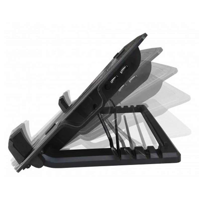 EWENT EW1258 Soporte Ventilador Portatil 17"+2 USB - Imagen 3