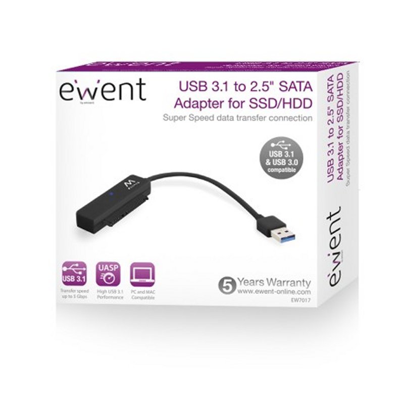 EWENT EW7017 Cable Usb 3.1 Adp Sata 2.5"SSD/HD - Imagen 4