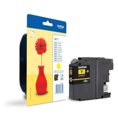 Brother Cartucho LC121YBP Amarillo Blister