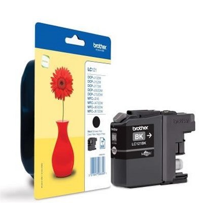 Brother Cartucho LC121BKBP Negro Blister