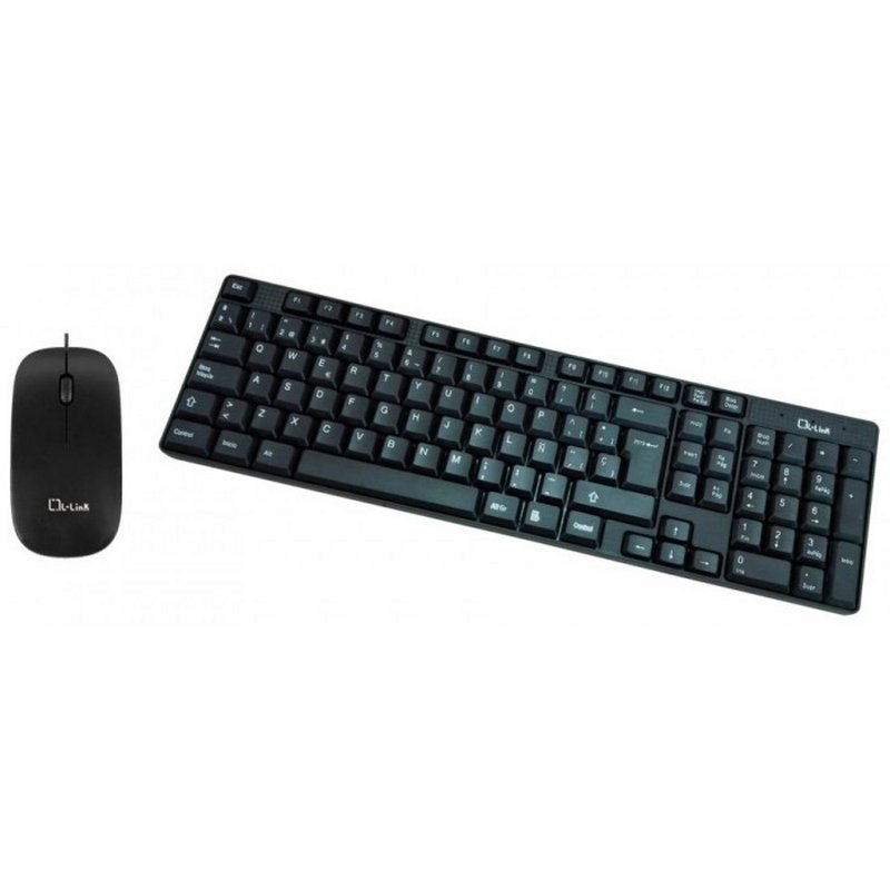 L-link Teclado+Ratón LL-KB-816-COMBO USB Negro - Imagen 2