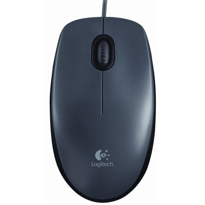 Logitech M90 ratón óptico 1000dpi USB negro