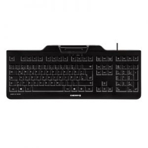 Cherry Teclado+lector chip integrado (DNIe) Negro
