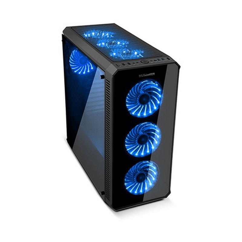 Nox Caja HUMMER TGX RGB Cristal Tem - Imagen 2