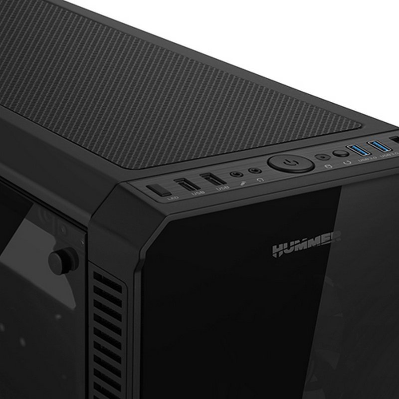 Nox Caja HUMMER TGX RGB Cristal Tem - Imagen 4