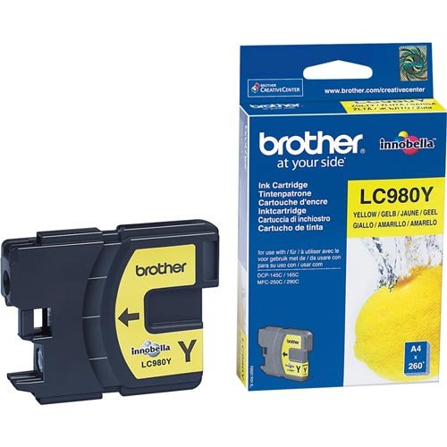 Tinta Brother LC980Y AMARILLA