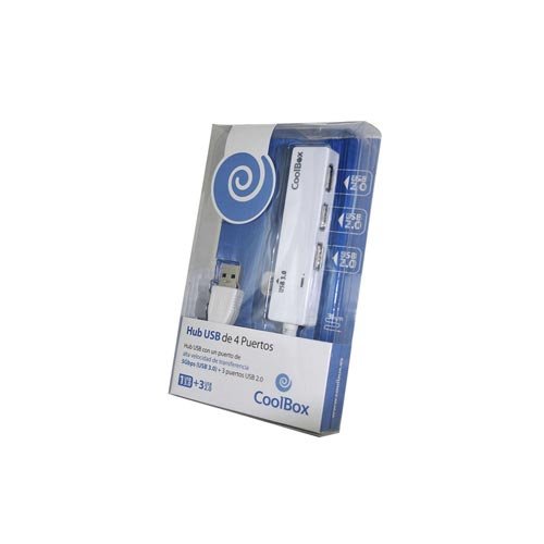 HUB Coolbox 4 PTOS (3 USB 2.0 + 1 USB 3.0) - Imagen 2
