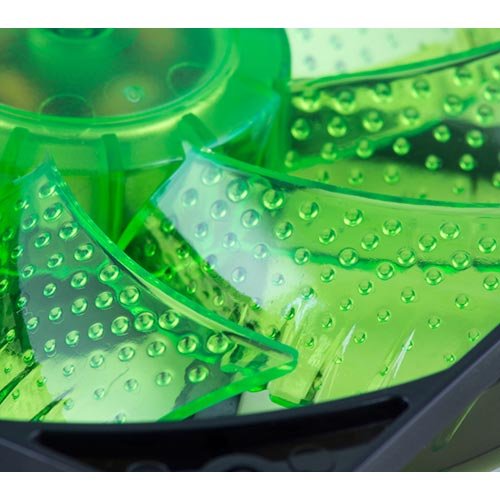 Ventilador 12CM NOX COOL FAN 1.200RPM Transparente Leds-VerdeS - Imagen 3