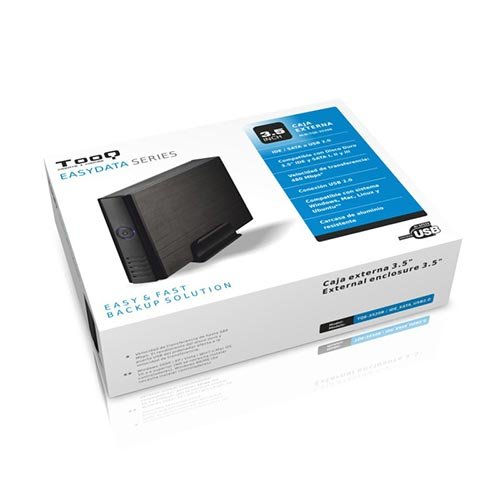 Caja HDD Tooq TQE-3520B 3.5'' IDE/SATA USB 2.0 Negra - Imagen 3