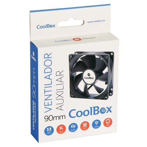 Ventilador 9CM Coolbox 1.600RPM Marrón - Imagen 3