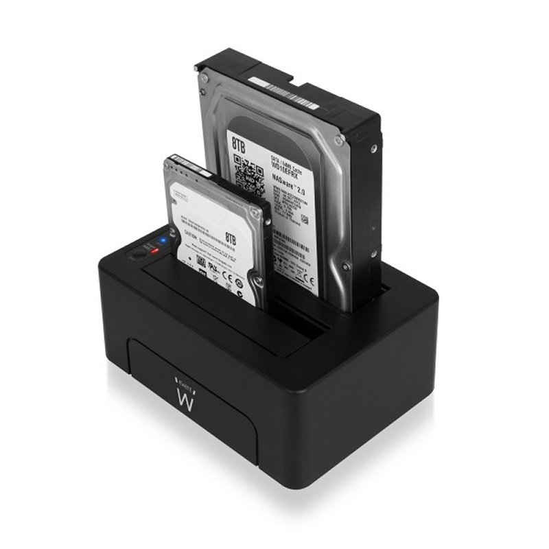 Ewent EW7014 Dock Station Dual 2.5"-3.5" USB 3.1 - Imagen 2