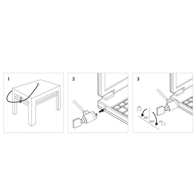 EWENT EW1242 Cable de Seguridad con llave - Imagen 3