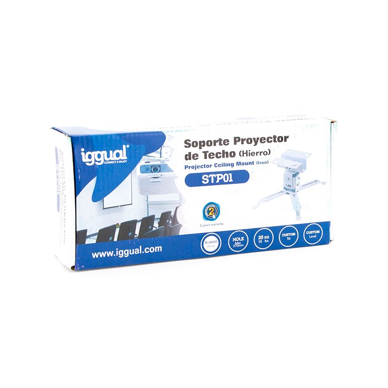 iggual STP01 Soporte proyector techo Hierro - Imagen 2