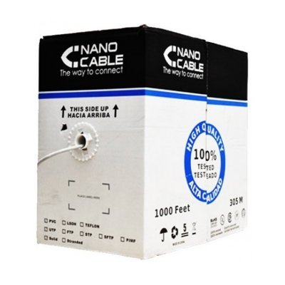 Bobina Cable Red RJ45 Cat.6 UTP 305m