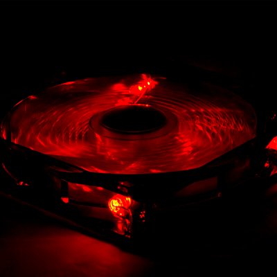 Nox Ventilador Caja Cool Fan 12cm Led Rojo - Imagen 4