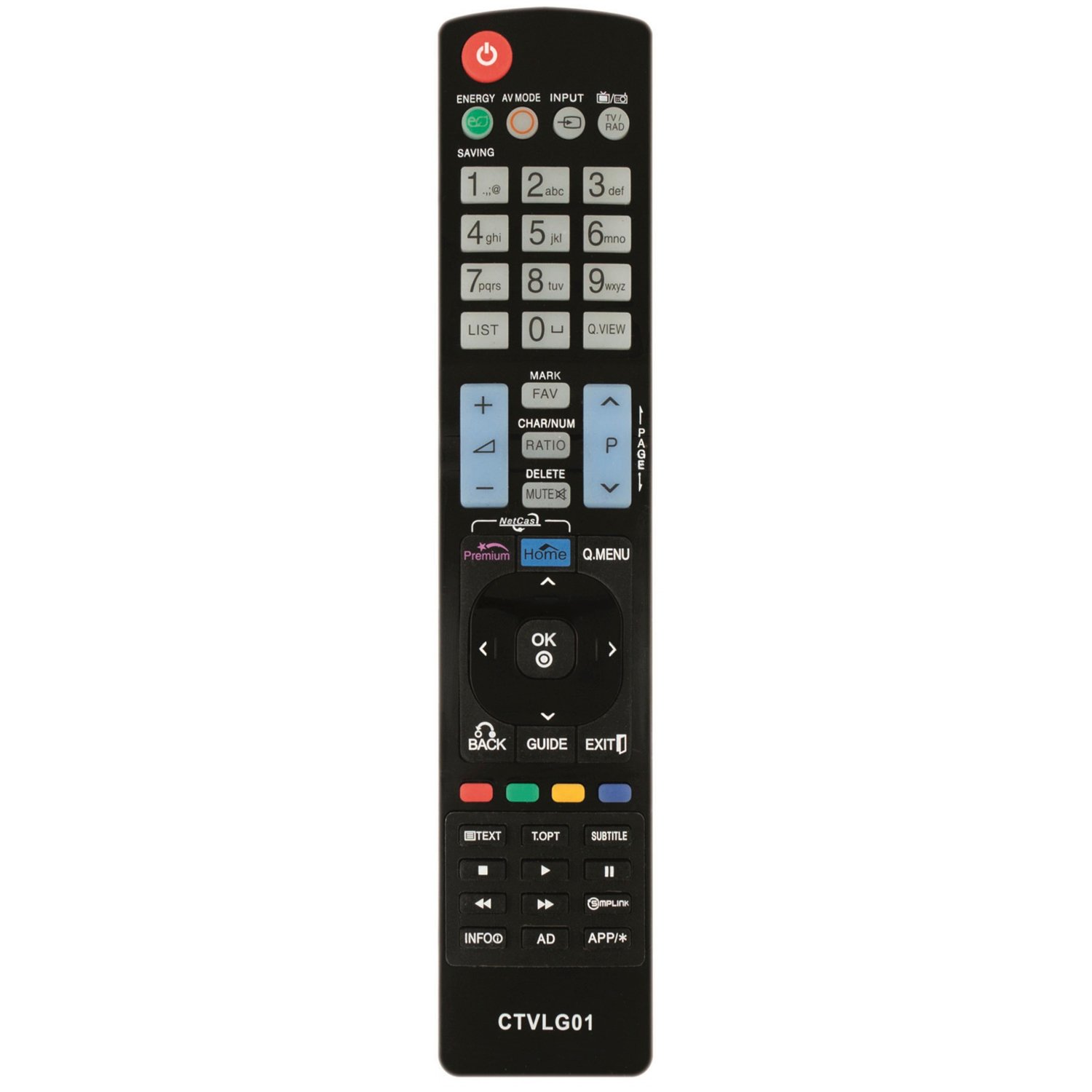Mando a distancia CTVLG01 Compatible con TV LG Smart TV - No precisa programación