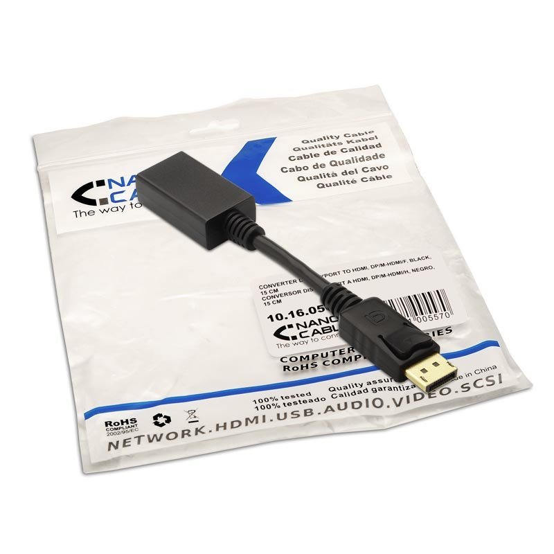 Adaptador Displayport (M) a Hdmi (H) - Imagen 3