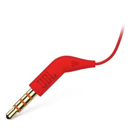 Auriculares Intrauditivos JBL T110 RED - PURE BASS - Drivers 9MM - CABLE PLANO - FUNC. Manos Libres - Imagen 3