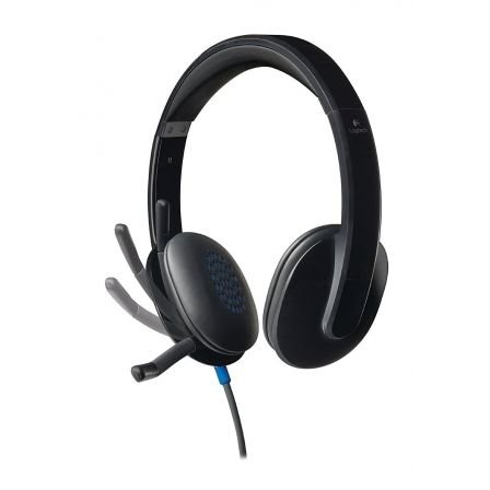 Auriculares DIADEMA con Micrófono Logitech H540 CONTROL VOLUMEN EN CASCOS USB NEGRO 981-000480 - Imagen 2