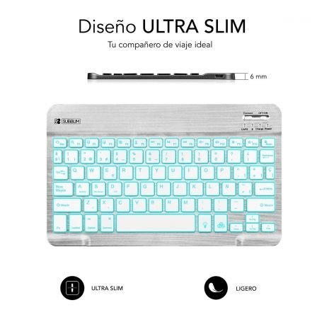 Teclado Bluetooth Subblim SUB-KBT-SMBL30 SILVER - BT3.0 - TECLAS ILUMINADAS - BATERÍA 420MAH - COMPATIBLE MULTIDISPOSITIVO - Imagen 3