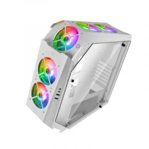 MARSGAMING MC51 PREMIUM ATX CASE, 5X 12CM ARGB, RE Blanca
