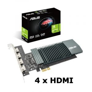 ASUS VGA NVIDIA GT 730-4H-SL-2GD5 2GB 4 monitores