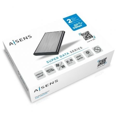 Caja Externa 2.5" Aisens ASE-2525GR/ USB 3.1/ Sin tornillos - Imagen 4