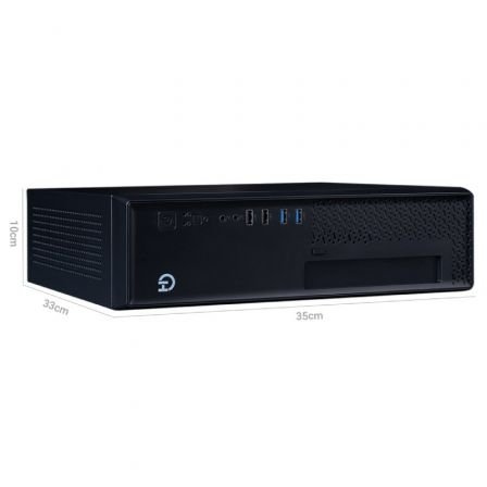 Hiditec caja slim m-itx SM10 Negra - Imagen 3