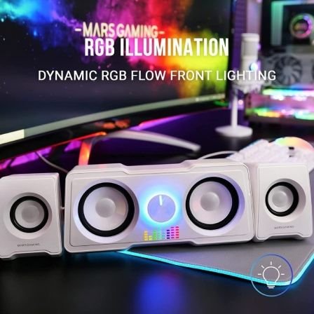 MARS GAMING Altavoces MS22 2.2 35W White - Imagen 3
