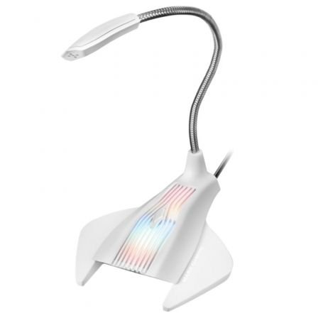 Mars Gaming Microfono Gaming RGB WIN/MAC/PS4 Blanc