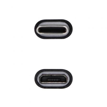 Adaptador USB 2.0 Tipo-C Aisens A108-0414/ USB Tipo-C Macho - Micro USB Hembra - Imagen 2