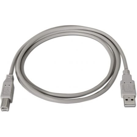 Cable USB 2.0 Impresora Aisens A101-0002/ USB Macho - USB Macho/ 1.8m/ Beige - Imagen 2