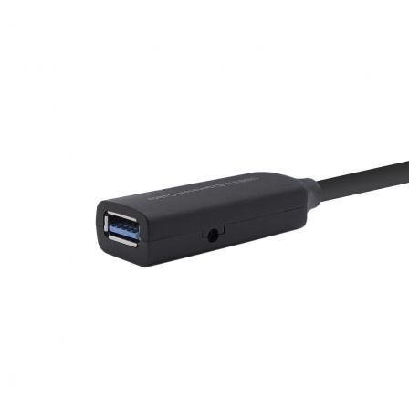 Cable Alargador USB 3.0 con amplificador Aisens A105-0408/ USB Macho - USB Hembra/ 10m/ Negro - Imagen 2