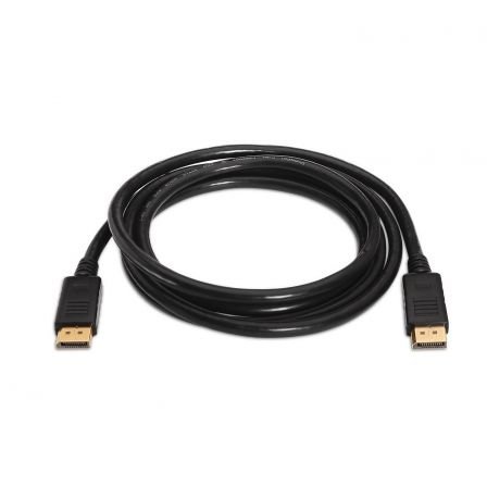 Cable Displayport 1.2 4K Macho - Displayport Macho/ 3m/ Negro - Aisens A124-0130 - Imagen 2