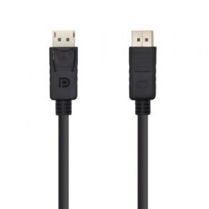 Cable Displayport 1.2 4K Macho - Displayport Macho/ 5m/ Negro - Aisens A124-0387