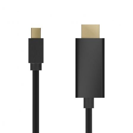 Cable Mini Displayport Macho - HDMI Macho/ 2m/ Negro - Aisens A125-0361 - Imagen 2