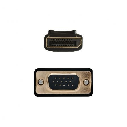 Cable Displayport Macho - VGA Macho/ 2m/ Negro - Aisens A125-0365 - Imagen 2