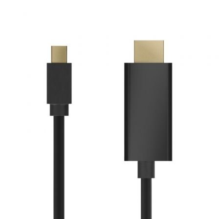 Cable Mini Displayport Macho - HDMI Macho/ 3m/ Negro - Aisens A125-0458 - Imagen 2