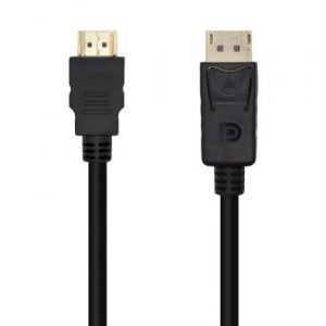 Cable Displayport Macho - HDMI Macho/ 3m/ Negro - Aisens A125-0460