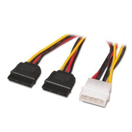 Cable Duplicador de Alimentación Aisens A131-0161/ Molex 4 PIN Macho - 2x SATA Hembra/ 20cm - Imagen 2