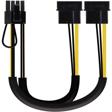 Cable Alimentación Aisens A131-0165/ 2x Molex Macho - Molex 6+2 PIN Macho/ 0.2m - Imagen 3