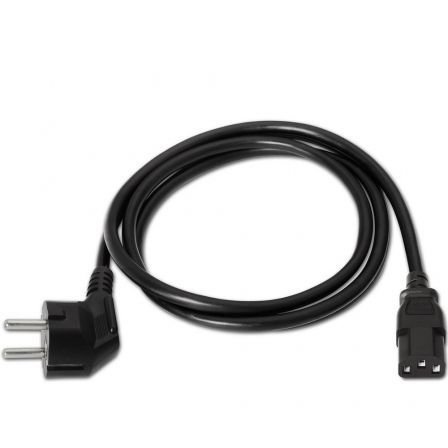 Cable Alimentación Aisens A132-0167/ Schuko Macho - C13 Hembra/ 1.5m/ Negro - Imagen 2