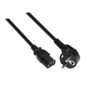 Cable Alimentación Aisens A132-0168/ Schuko Macho - C13 Hembra/ 3m/ Negro
