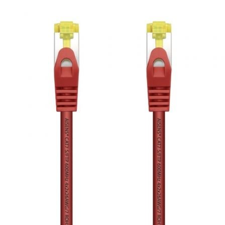 Cable de Red RJ45 SFTP Aisens A146-0468 Cat.7/ 25cm/ Rojo